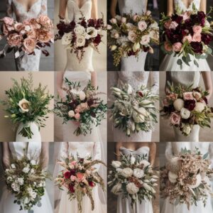 Bridal bouquet ideas for 2024 showcasing elegant, bold, and seasonal floral arrangements