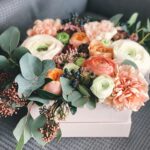 Flower Arrangement Guide: A vibrant and colorful display with roses, lilies, and greenery in a vase